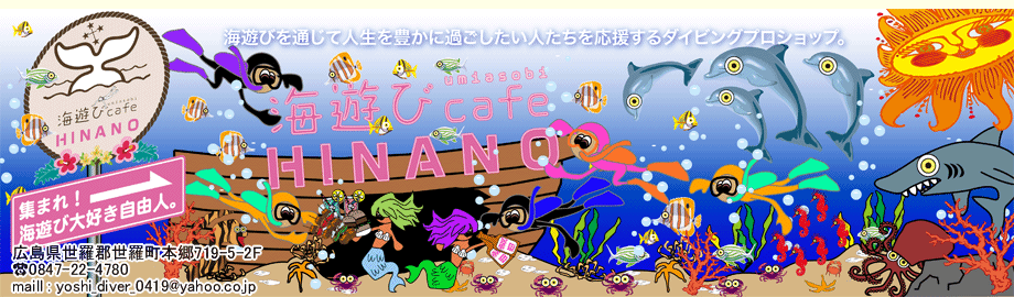 広島のダイビングショップ：HINANO Diving pro shop ダイビングに行こう！ | 島根、四国、福山のダイビングもおまかせ！