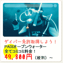 ダイバー免許取得しよう！