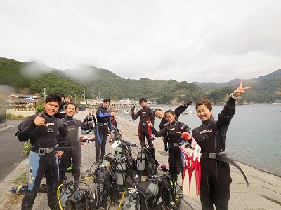1月19日(日)『西海のビーチダイビング!』で、肩慣らしダイビング!!ボートダイビングも大募集!!(^^)/のイメージ