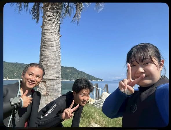 PADIオープンウォーター海洋講習in『倉橋!』本日は2名で講習!(^^)!のイメージ