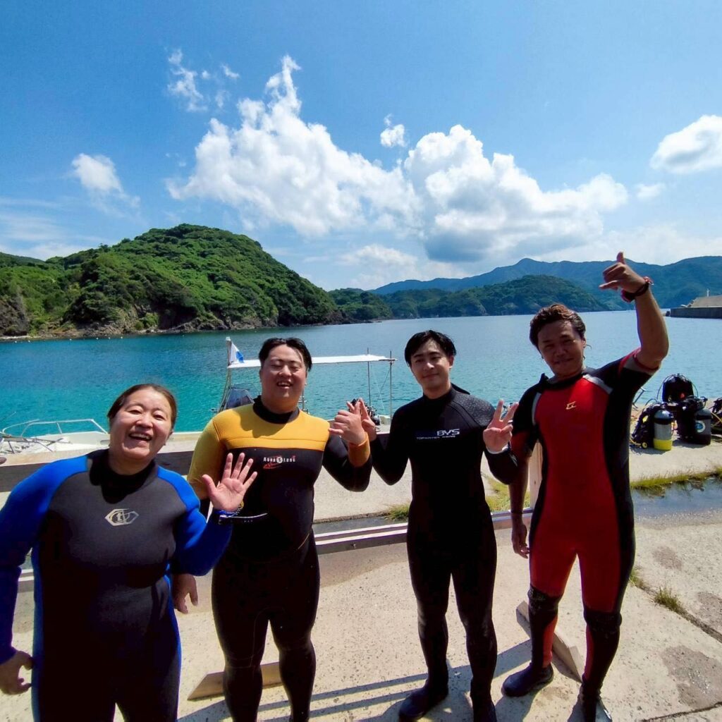 長男さんが広島に帰省したタイミングで一緒にダイビング~のイメージ