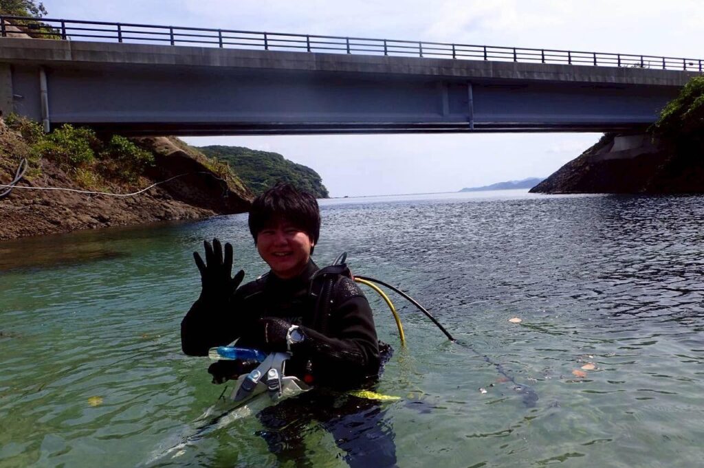 9/7 日本海で潜れたのは、多分ここだけ！スキルアップ講習のイメージ