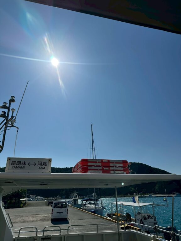 座間味！アジアの方が少なくて、欧米人が多いんだ！！